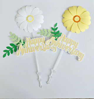 Handmade Happy Anniversary Topper