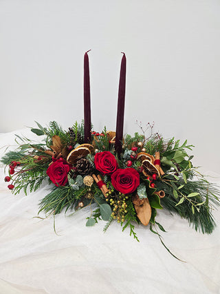 Holiday Table Arrangement