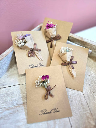 Handmade Dried Flower Cards