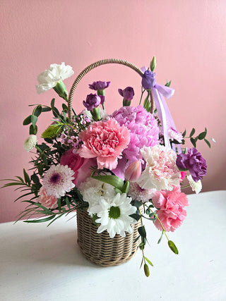 Pastel Garden Basket