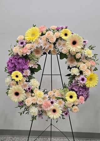Floral Wreath Standing Spray